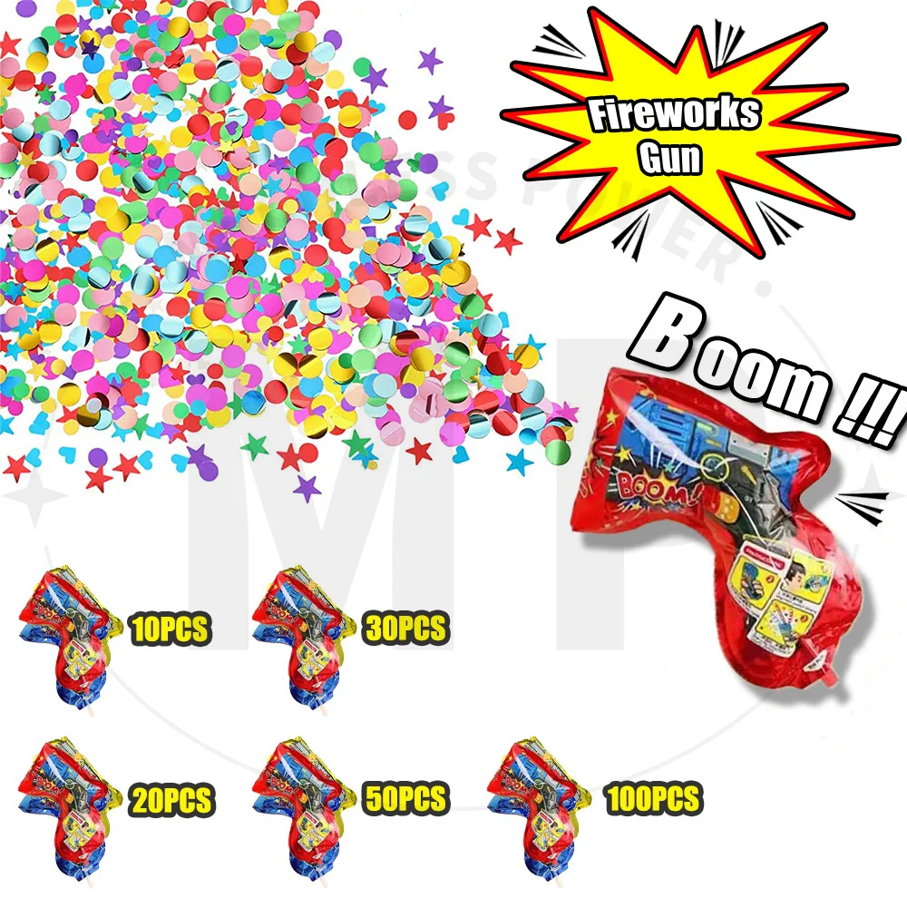 Confetti Cannon Tube - 10~100 قطعة من قاذفات الكونفيتي الملونة