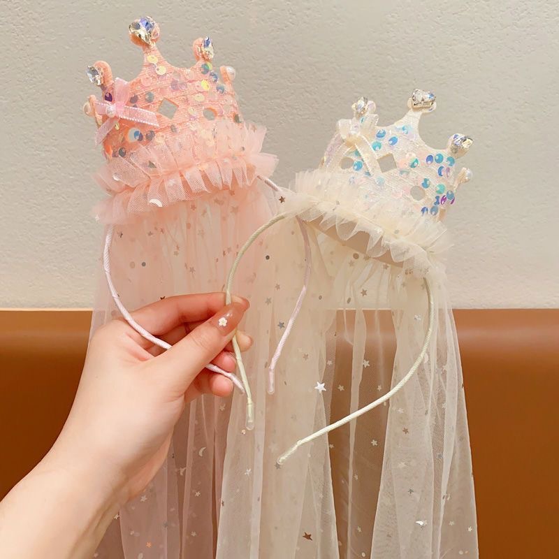 Glitter Tablecloth - عصابات رأس على شكل تاج الأميرة
