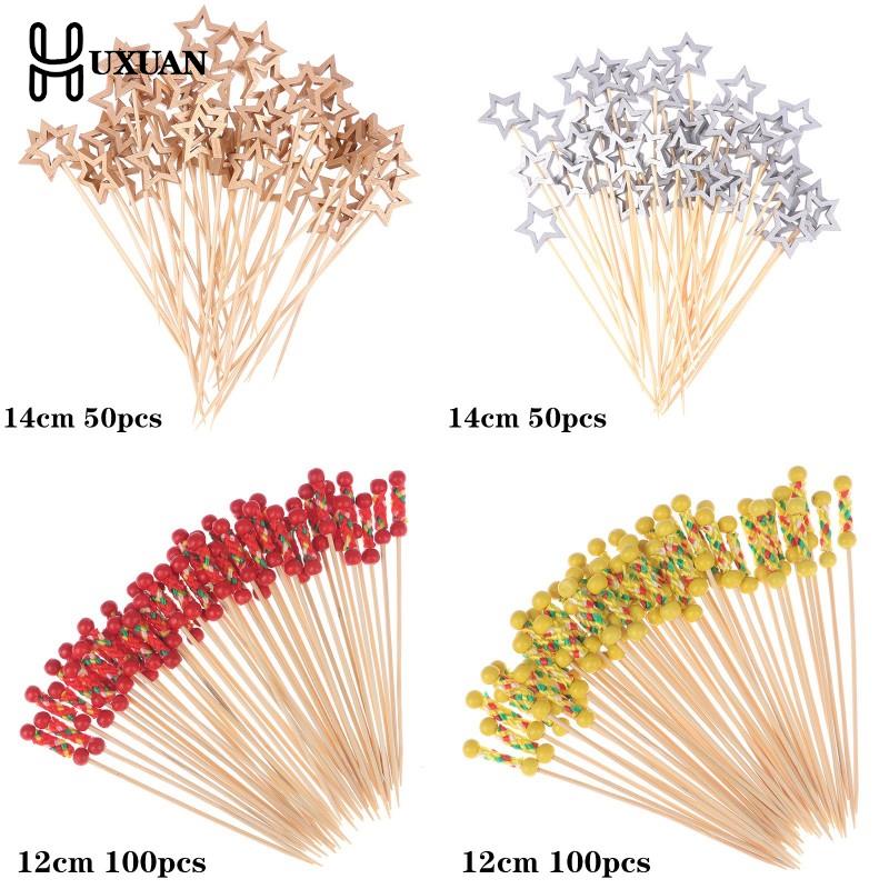 Centerpiece Stick - 50/100 قطعة ستار المتاح الخيزران أسياخ