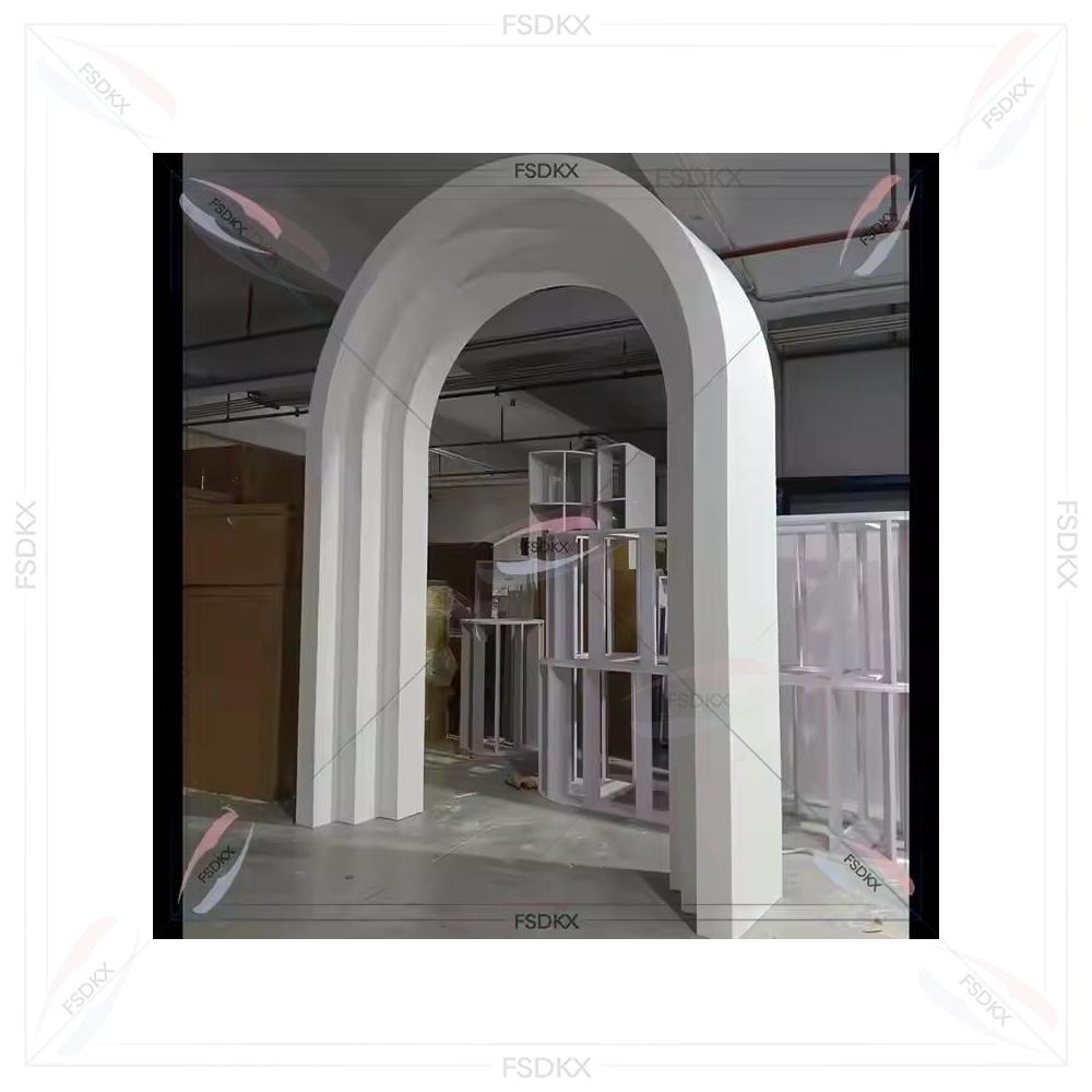Party Event Supplier - خلفية جدارية فاخرة بيضاء من البي