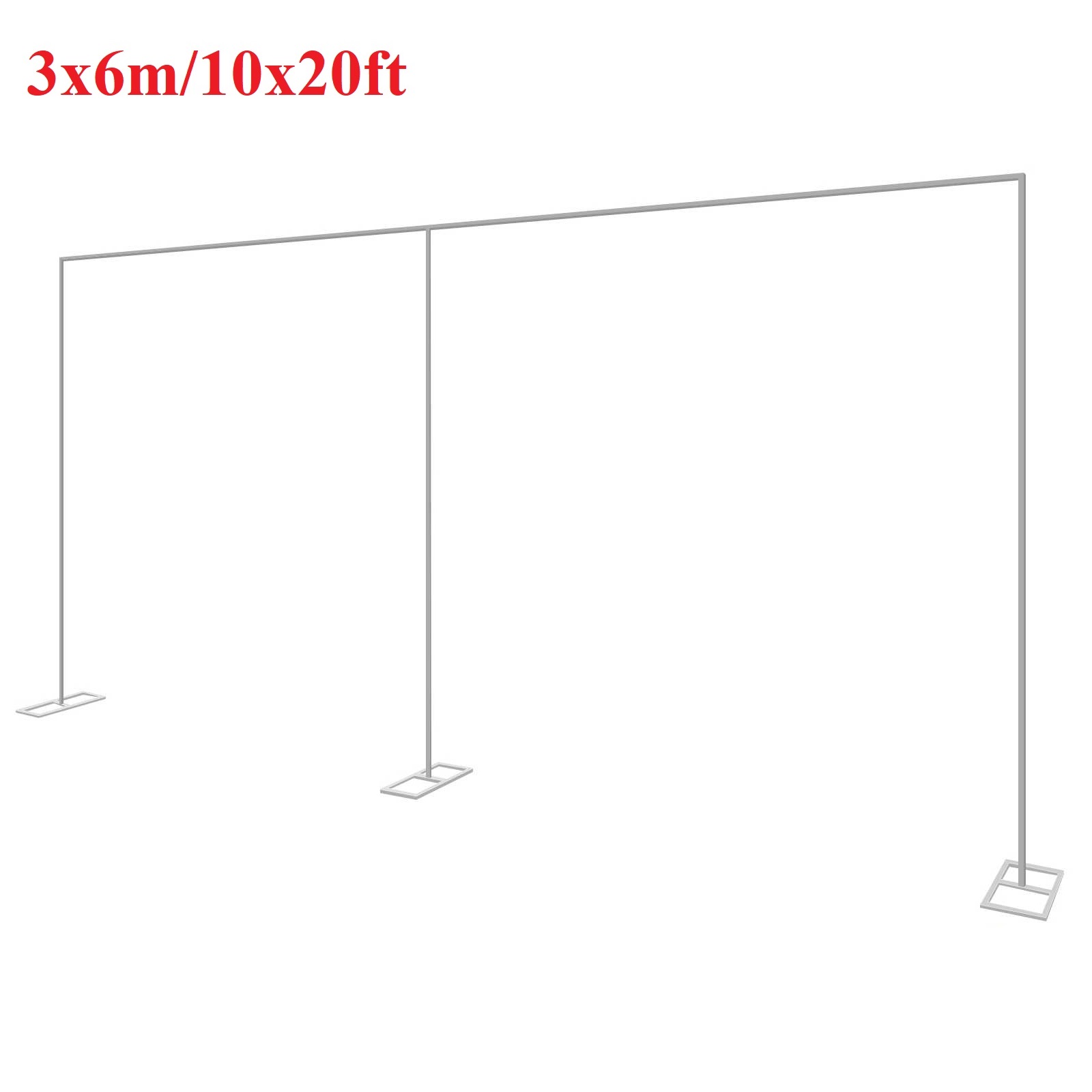 Balloon Arch Kit - 3x6 متر/10x20ft المعادن الزفاف قوس حامل