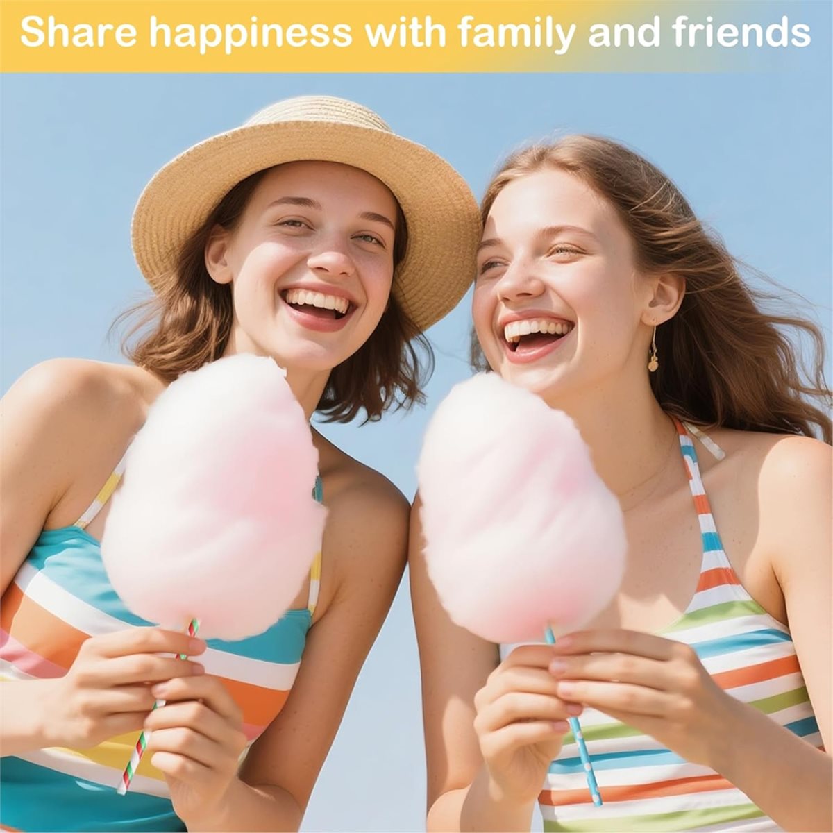 ABZT 200 قطعة من مخاريط حلوى ا - مراجعة Cotton Candy Cone وسعره