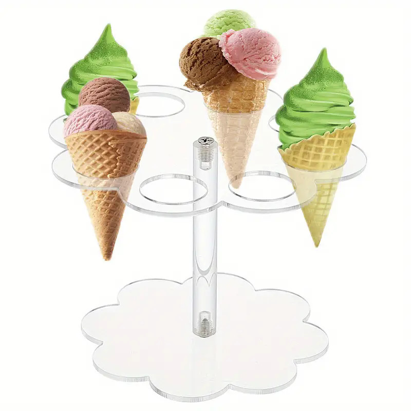 حامل مخروطي الآيس كريم رف عرض  - مراجعة Cotton Candy Cone وسعره