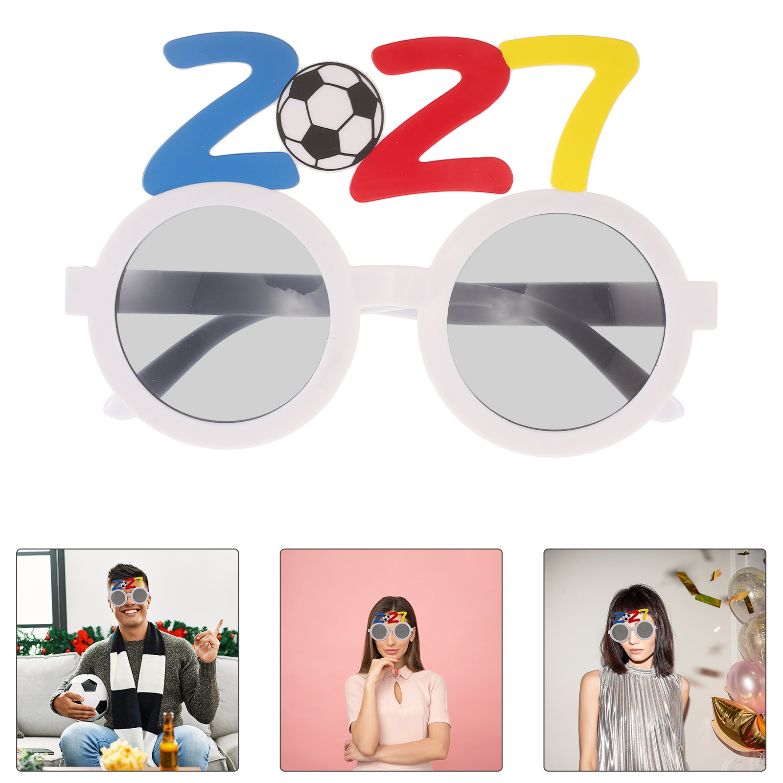 قطعتان من نظارات حفلات كرة الق - مراجعة Photo Booth Frame وسعره