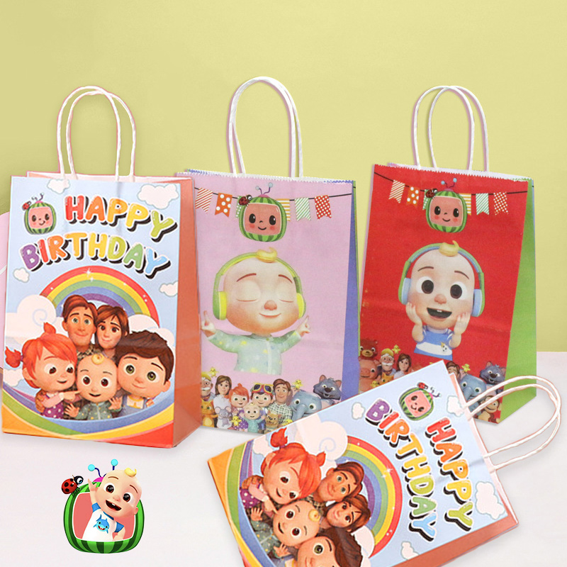 Cocomelons مجموعة حقائب هدايا  - مراجعة Event Supplies وسعره