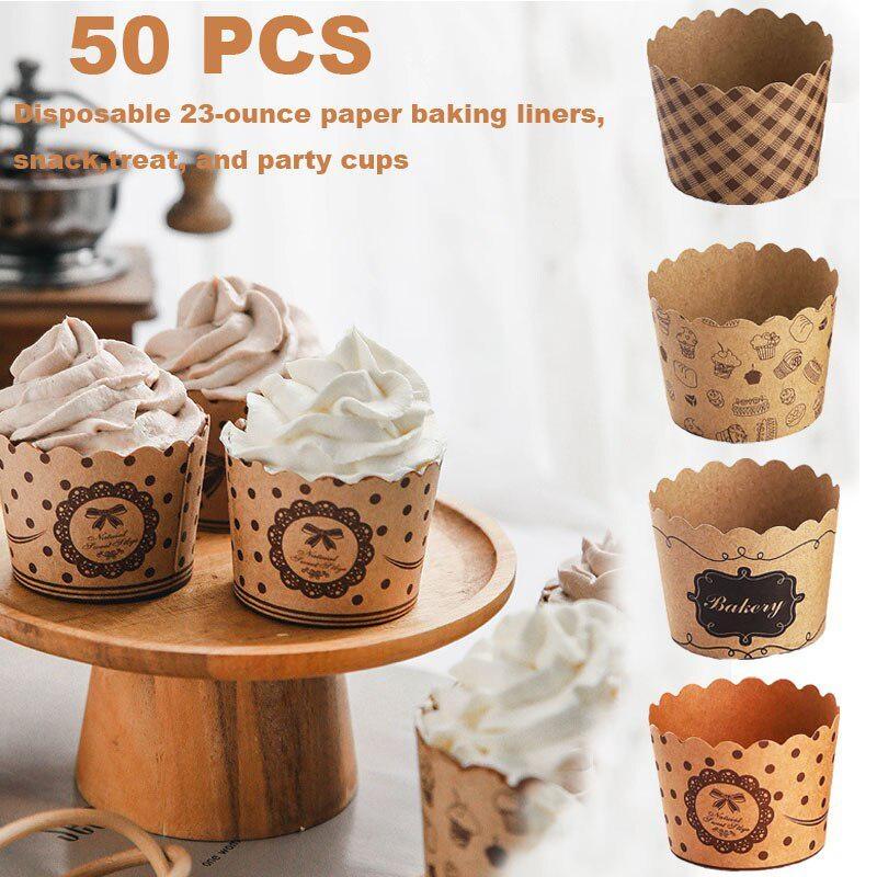 50 قطعة/الحزمة كب كيك أكواب ور - مراجعة Plastic Cup 50Pcs وسعره